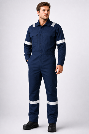 D59 100% Cotton Hi-Vis Overall