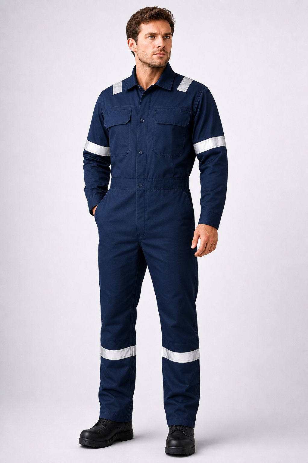 D59 100% Cotton Hi-Vis Overall