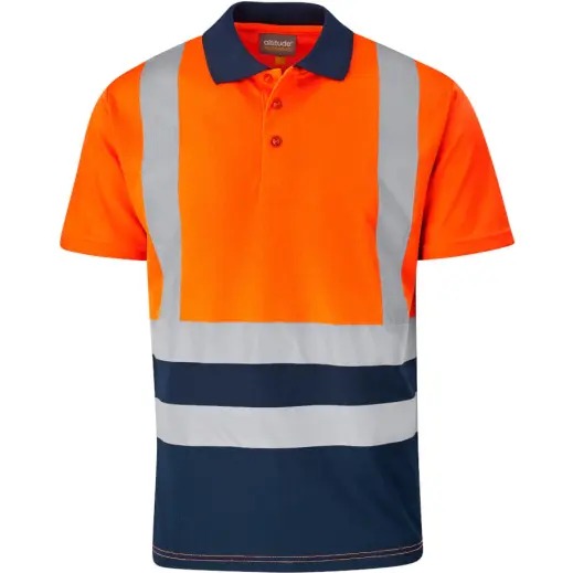 short sleev two tone golf shirt
