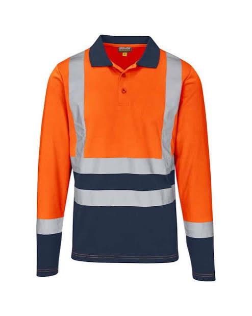 Two-Tone High-Visibility Long Sleeve Reflective Golf Shirt - Image 3